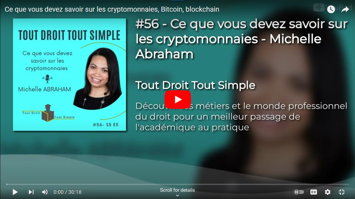 Les cryptomonnaies, Bitcoin, blockchain video
